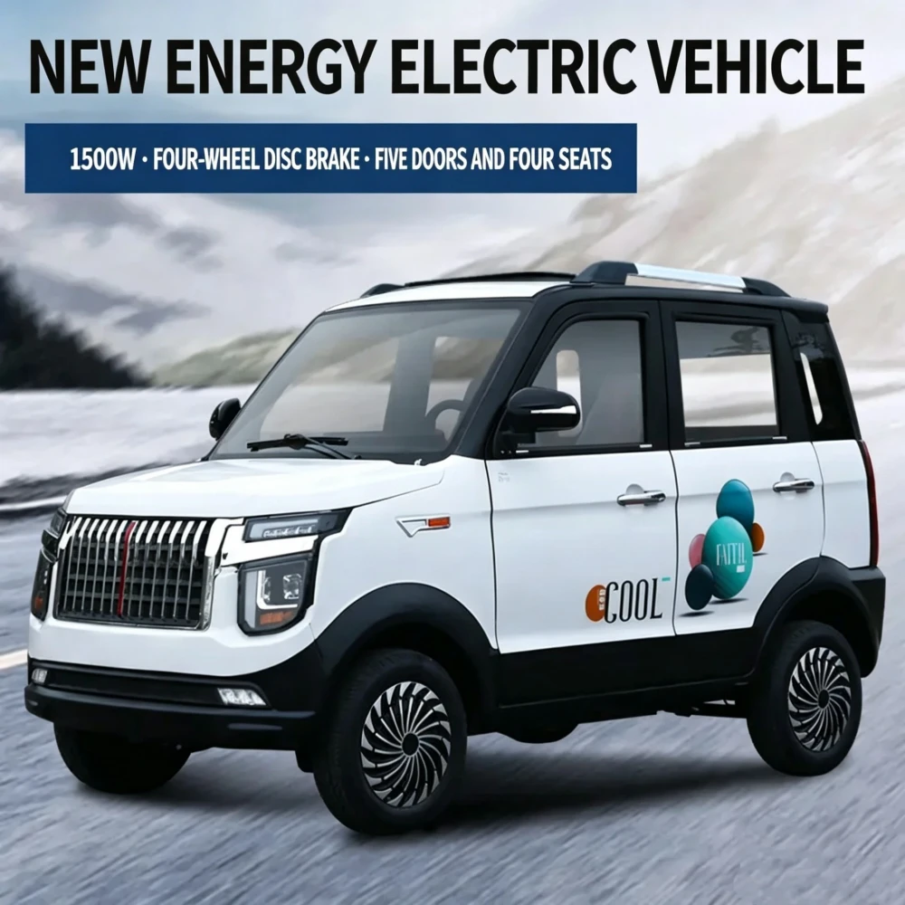 Cheap price family charge electric mini car low speed four wheels five seats
